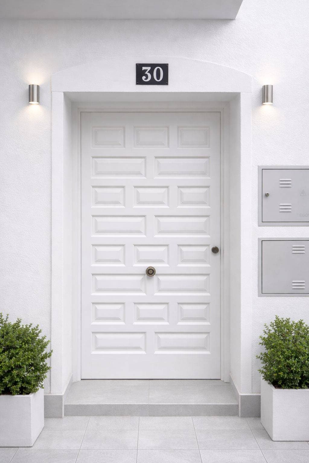 Terrace door security installation